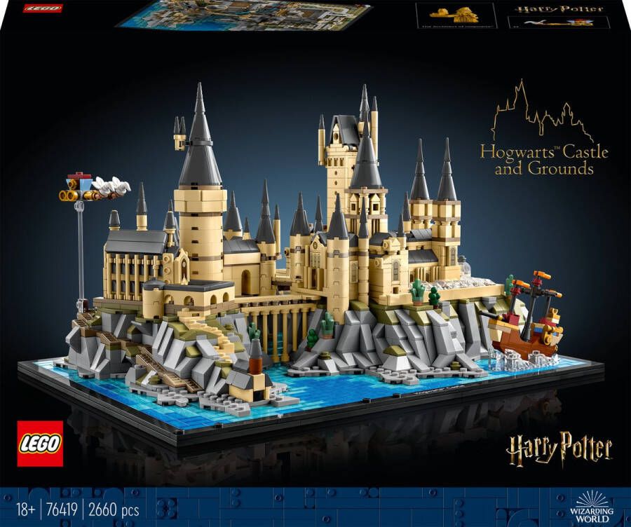 LEGO Harry Potter Kasteel Zweinstein en terrein Grote Set voor Volwassenen 76419