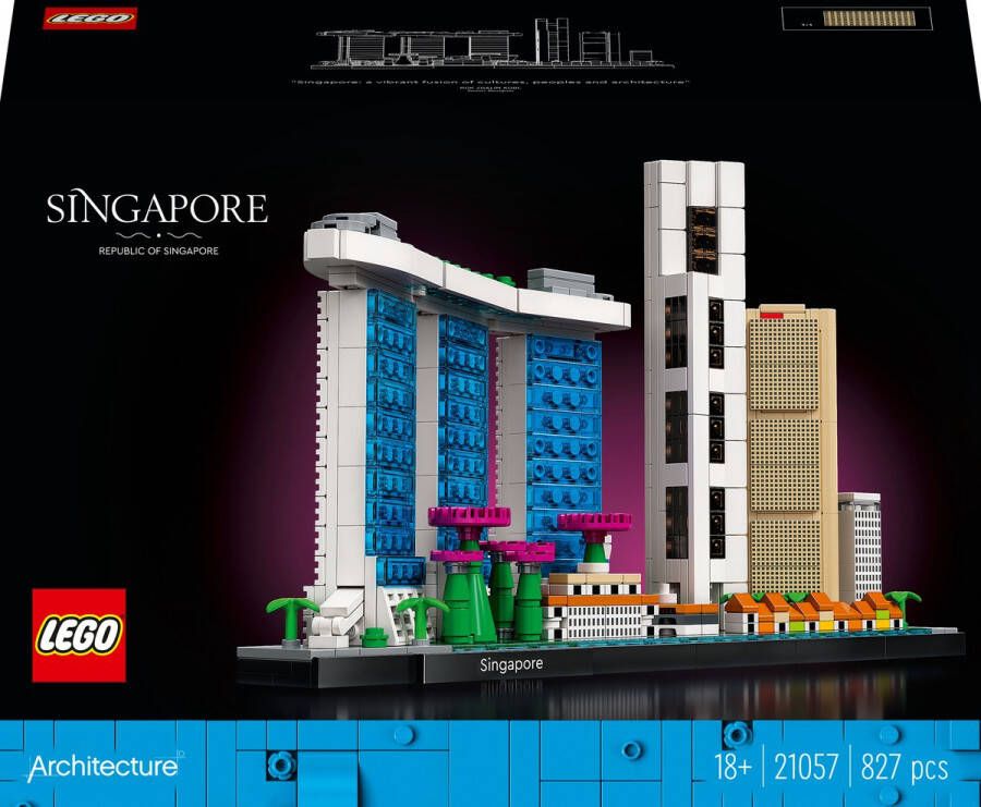 LEGO Architecture Skyline Verzamelmodel van Singapore 21057