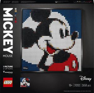 LEGO Art 31202 Disney&apos;s Mickey Mouse Knutselset Voor Volwassenen En Muurdecoraties