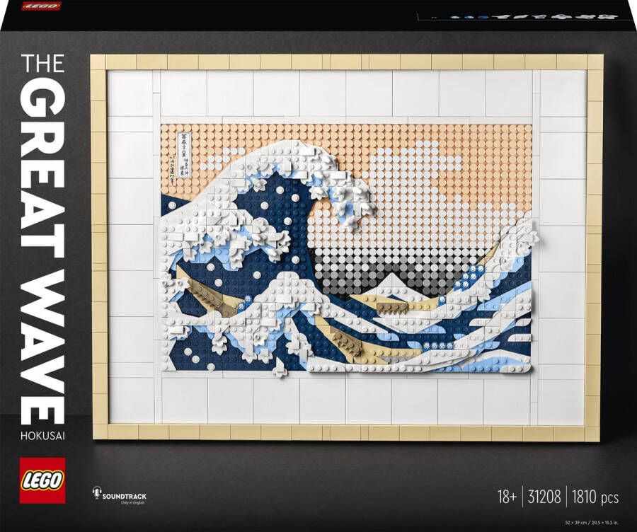 LEGO Art Hokusai De grote golf Wanddecoratie Set 31208