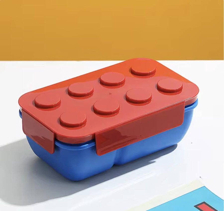 LEGO Blokken Broodtrommel Rood Blauw 1050ML