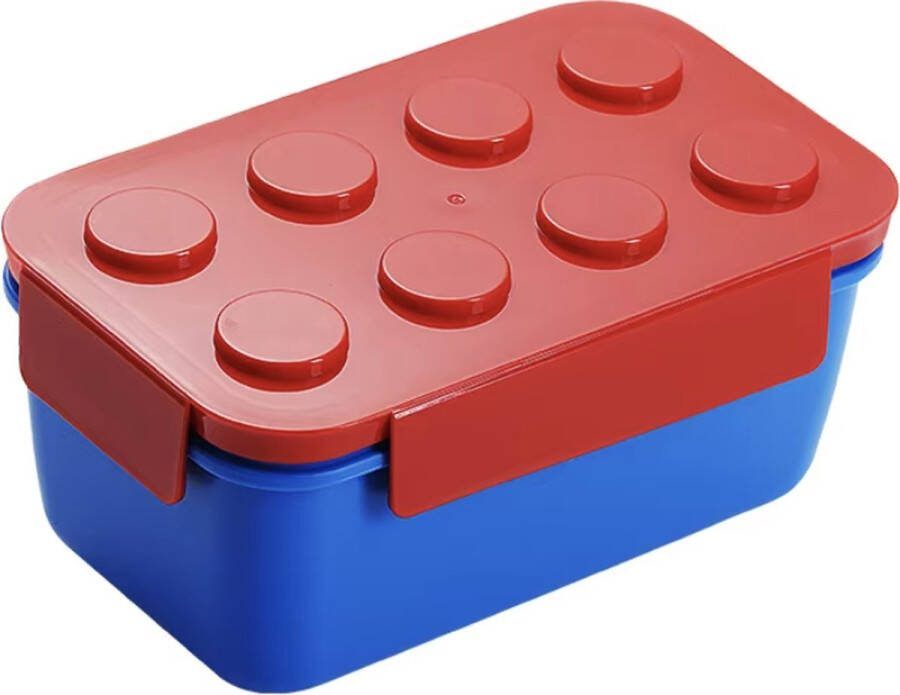 LEGO Blokken Broodtrommel Rood Blauw 1050ML