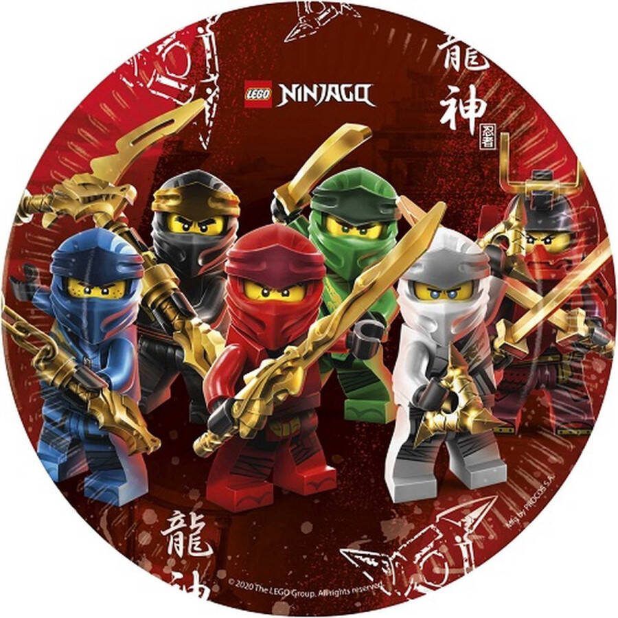 LEGO Borden Ninjago 23 Cm Papier Rood 8 Stuks