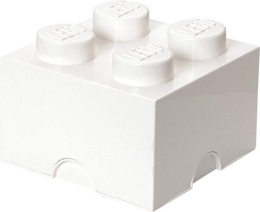 LEGO Brick 4 Opbergbox 25x25x18 cm – Wit