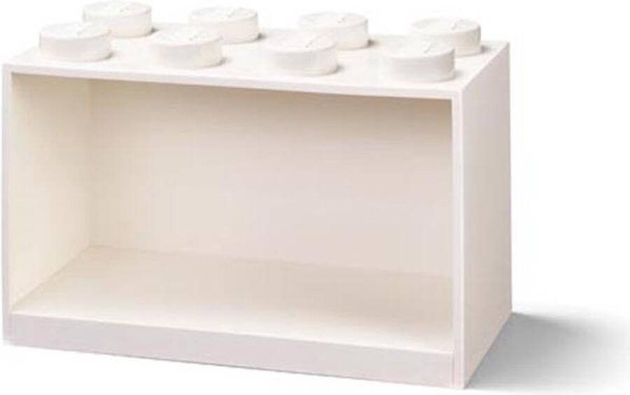 LEGO Wandschap Brick 8 Polypropyleen Wit