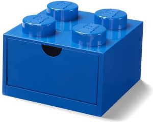 LEGO Bureaulade 4 Noppen 15 8 X 11 3 Cm Polypropyleen Blauw