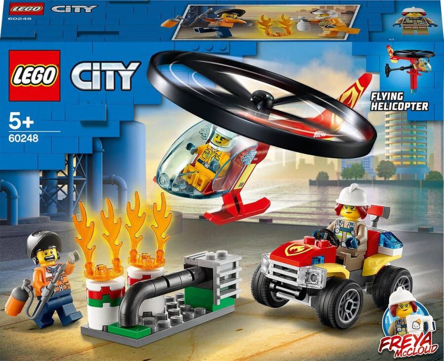 LEGO City 60248 Brandweerhelikopter reddingsoperatie