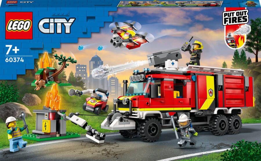 LEGO City Brandweerwagen Speelgoed voor Kinderen 60374