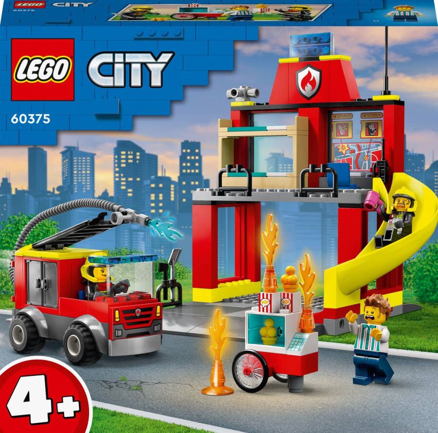 LEGO 60375 City De Brandweerkazerne en de Brandweerwagen (4116359)