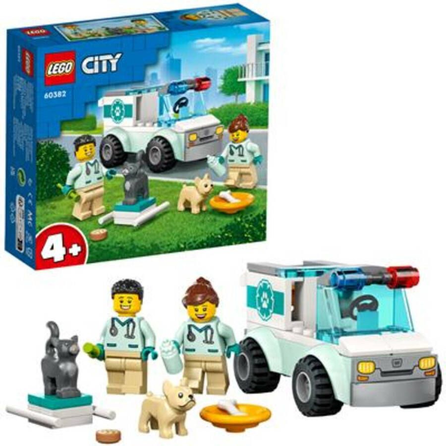 LEGO City Dierenarts reddingswagen Speelgoed 60382