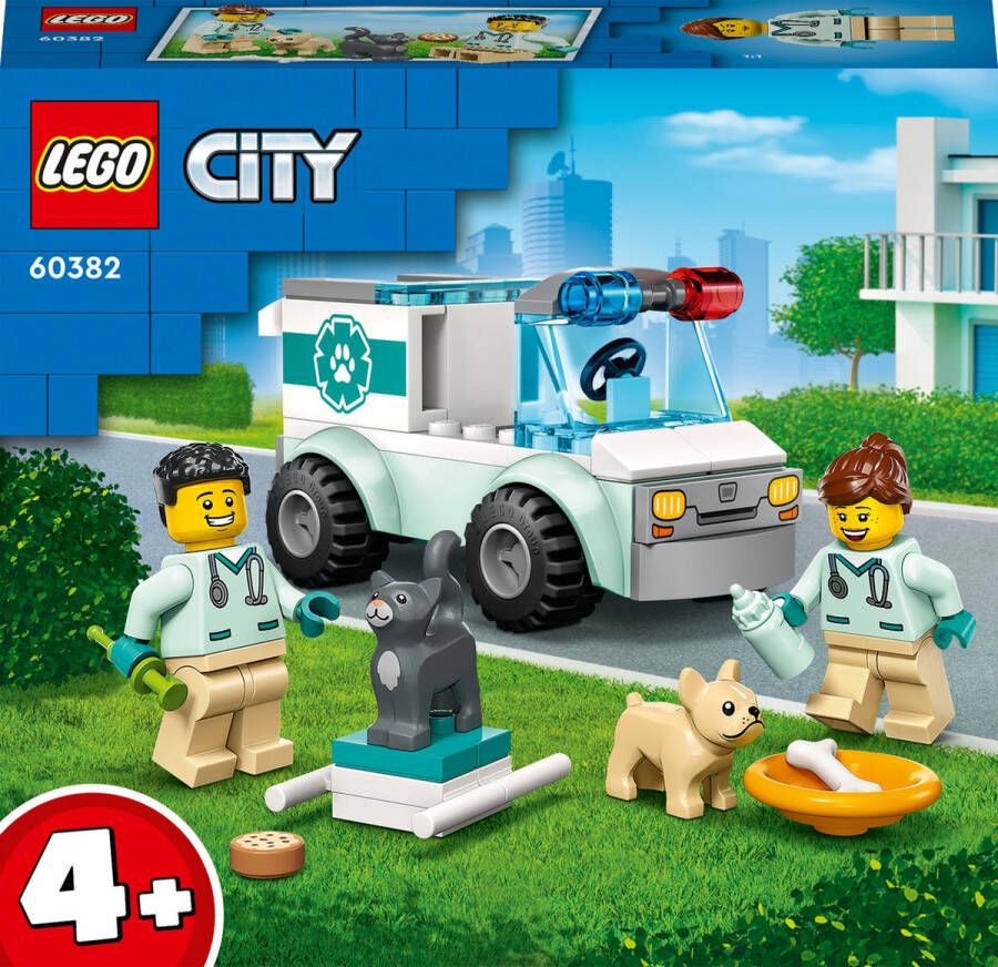 LEGO City Dierenarts reddingswagen Speelgoed 60382