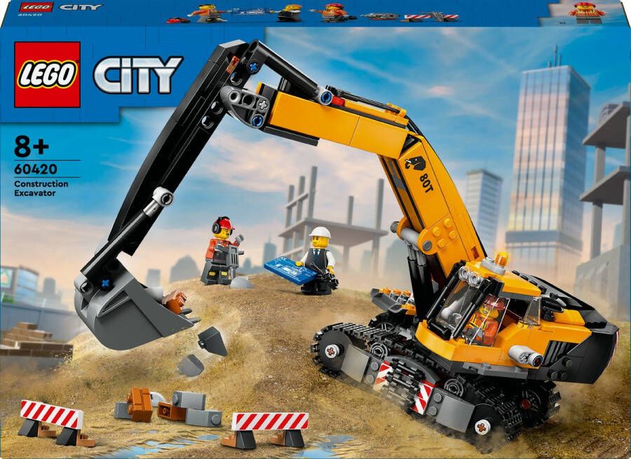 LEGO City Gele graafmachine speelgoedset 60420