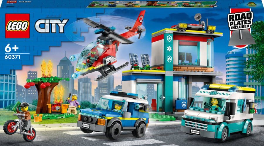 LEGO City Hoofdkwartier van hulpdienstvoertuigen Set 60371