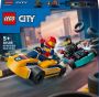 LEGO City Karts en racers Speelgoed Race Auto Set voor Kinderen vanaf 5 Jaar 60400 - Thumbnail 1