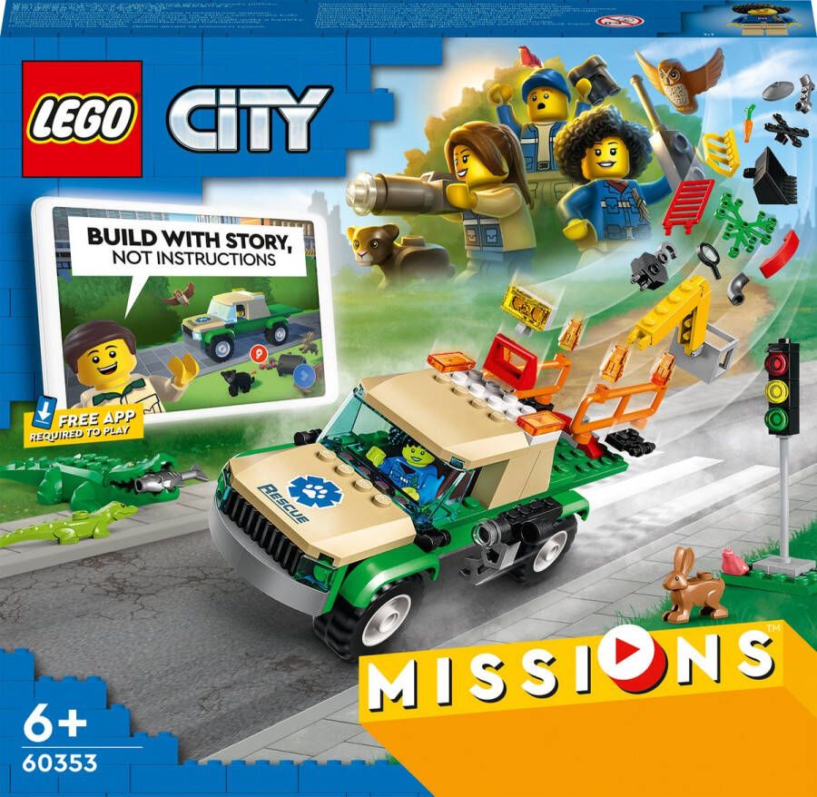 LEGO City 60353 reddingsmissies voor dieren in de stad