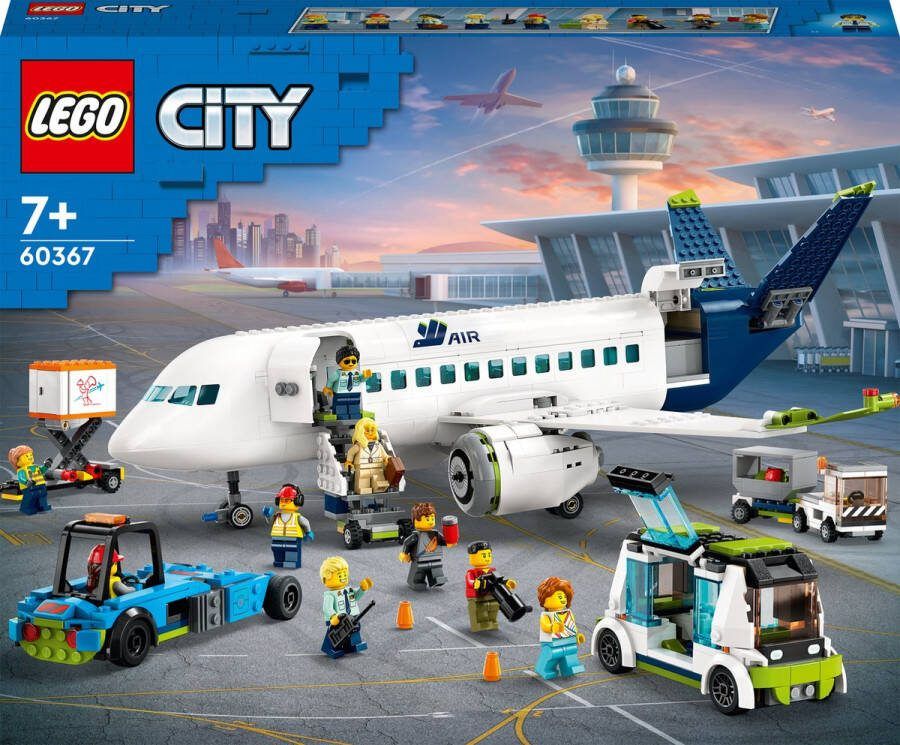 LEGO City Passagiersvliegtuig Speelgoed Vliegtuig Voertuigen Set 60367