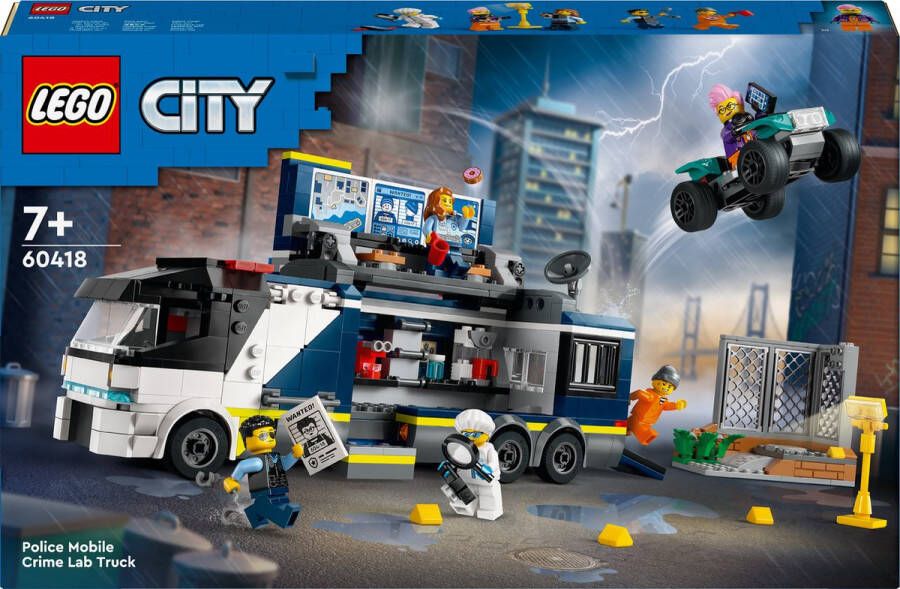 LEGO City 60418 Politielabï¿oratorium in truck