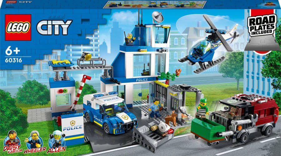 LEGO City Politiebureau Helikopter Speelgoed Set 60316
