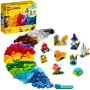 LEGO Classic 11013 Creatieve doorzichtige stenen bouwset met dieren voor kinderen - Thumbnail 1