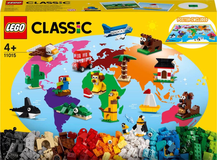 LEGO Classic Rond de wereld Speelgoed voor Kinderen