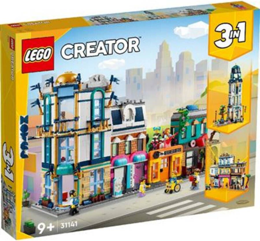 LEGO 31141 Creator 3in1 Hoofdstraat Art-decoflat Marktstraat Set
