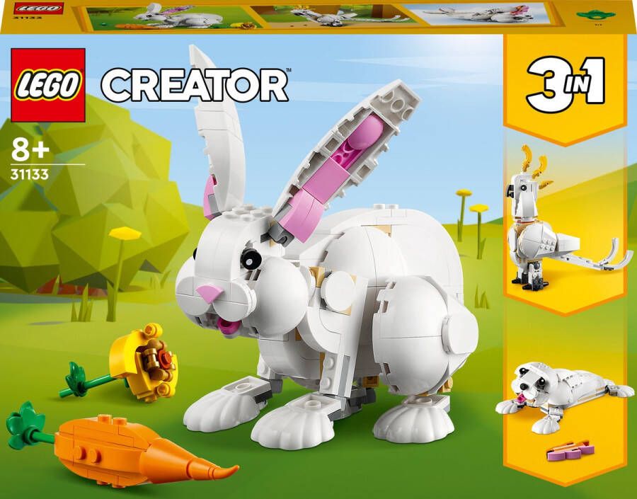 LEGO Creator 31133 3 in 1 wit konijn