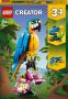 LEGO Creator 3in1 Exotische Papegaai Kikker Vis Dieren Speelgoed Set voor Kinderen 31136 - Thumbnail 1