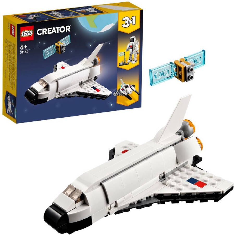 LEGO Creator 3in1 Space Shuttle Ruimteschip Set 31134
