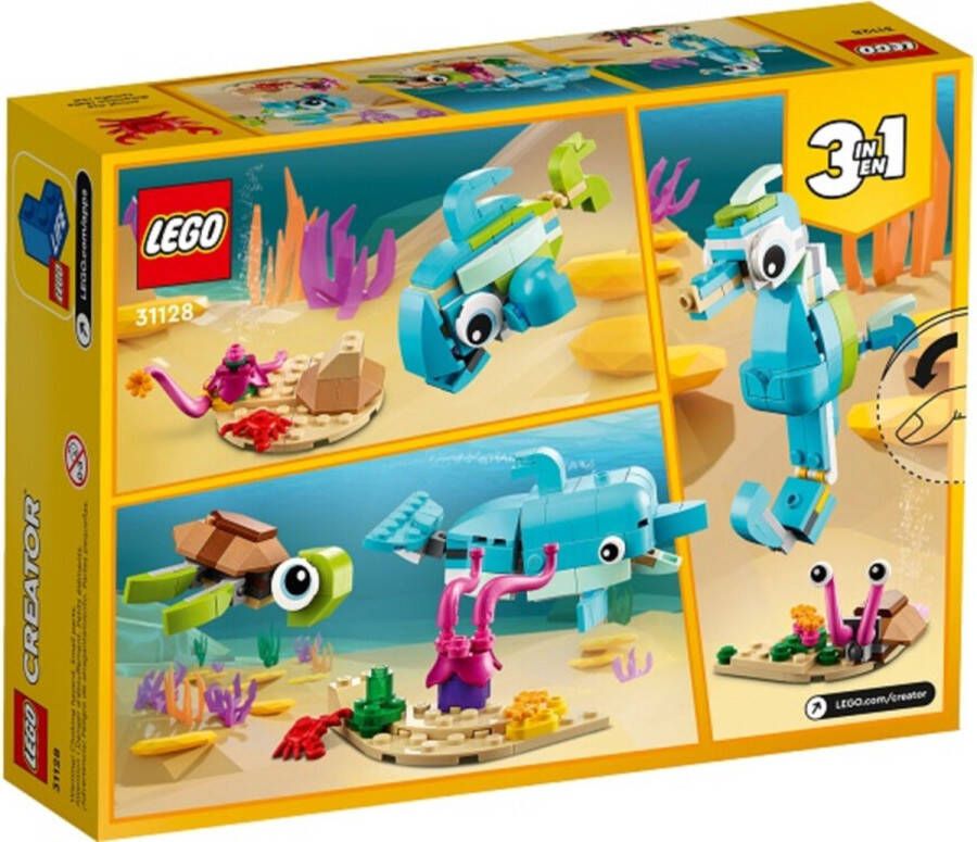 LEGO Creator Dolfijn en Schildpad 31128