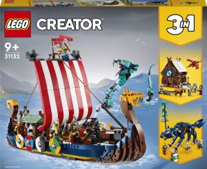 LEGO Creator Vehicles Vikingschip en de Midgaardslang 31132