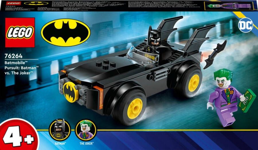 LEGO 76264 DC Batmobile achtervolging: Batman vs. The Joker Superheld Set