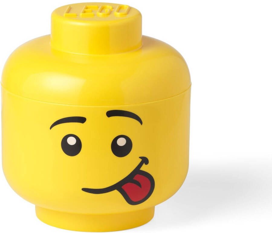 LEGO De grote Silly 8.5L-container met de kenmerken van een jongen die de tong laat zien