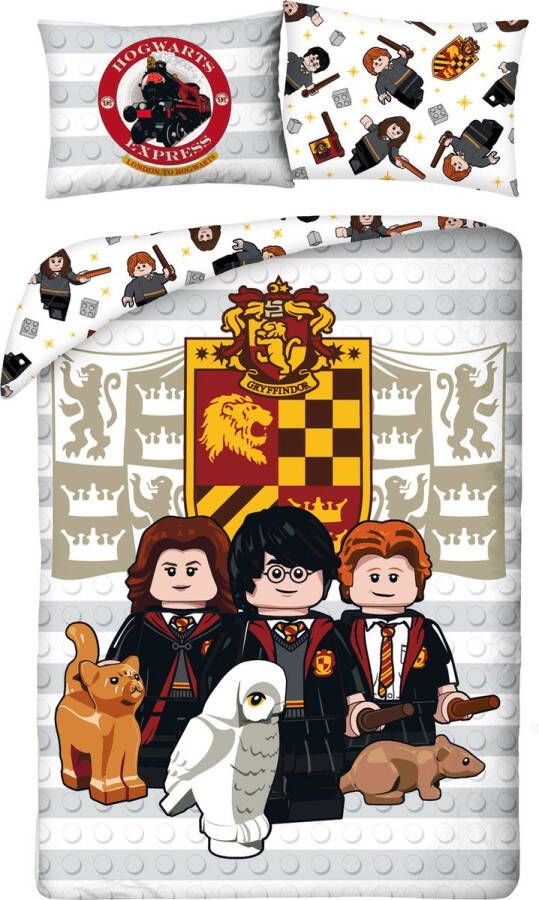 LEGO Dekbedovertrek Harry Potter Eenpersoons 140 x 200 cm Katoen