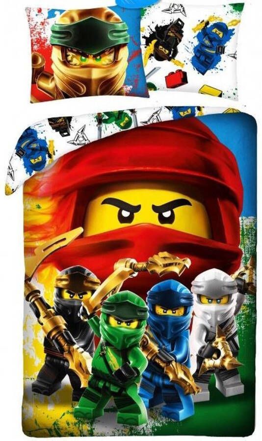 LEGO Dekbedovertrek Ninjago Eenpersoons 140 X 200 Cm Katoen