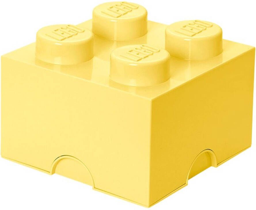 LEGO Design Collection Opbergbox Brick 4 Geel