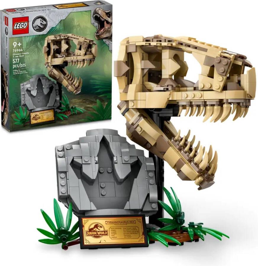 LEGO Jurassic World Dinosaurusfossielen: T. rex Schedel speelgoed voor kinderen 76964