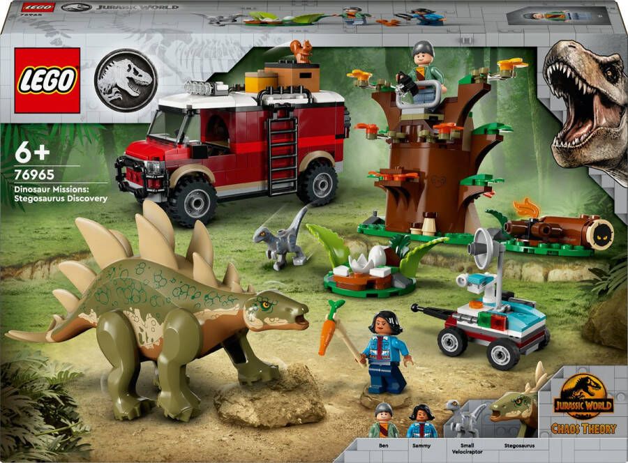 LEGO jurassic world 76965 dinosaurusmissies stegosaurus ontdekking