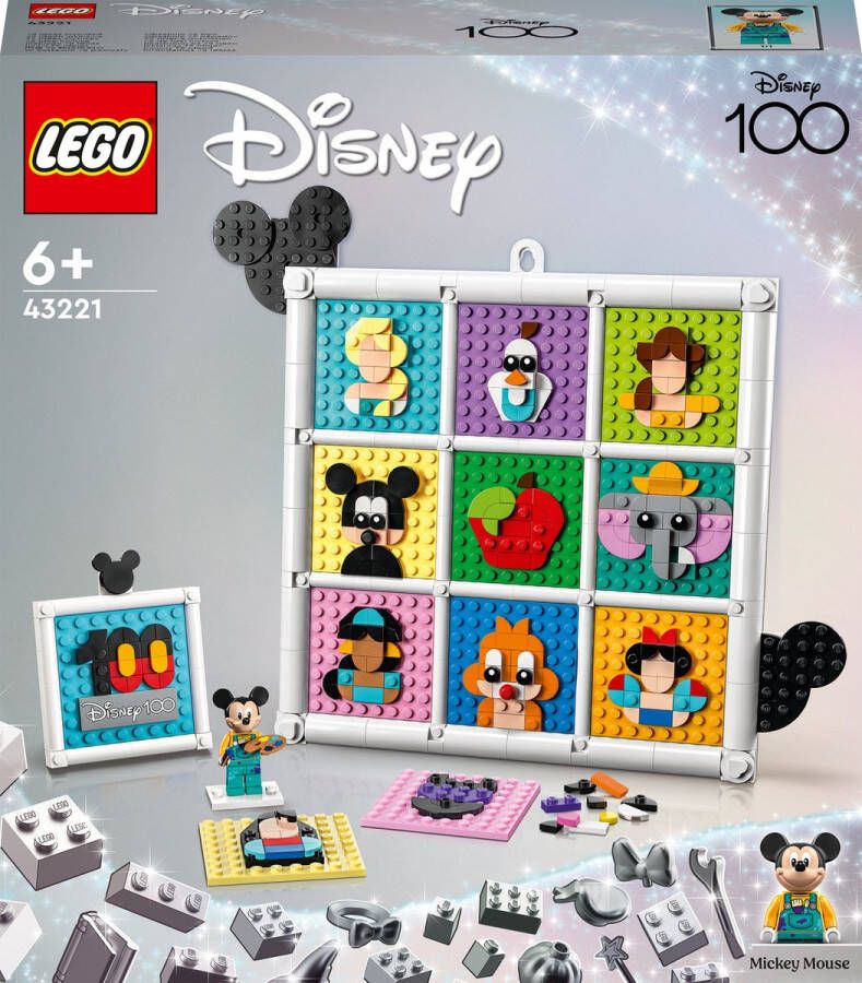 LEGO Disney 100 Jaar Disney Animatiefiguren Mozaïek Knutselset 43221