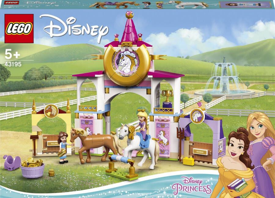 LEGO Disney Princess Belle en Rapunzel's koninklijke paardenstal 43195