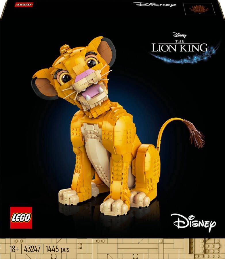 LEGO Disney Jonge Simba de Leeuwenkoning Decoratie Bouwpakket voor Volwassenen 43247