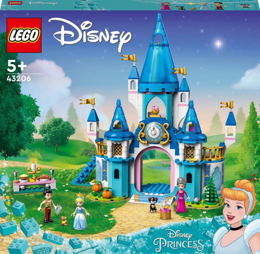 LEGO Disney Princess Het kasteel van Assepoester en de knappe prins 43206