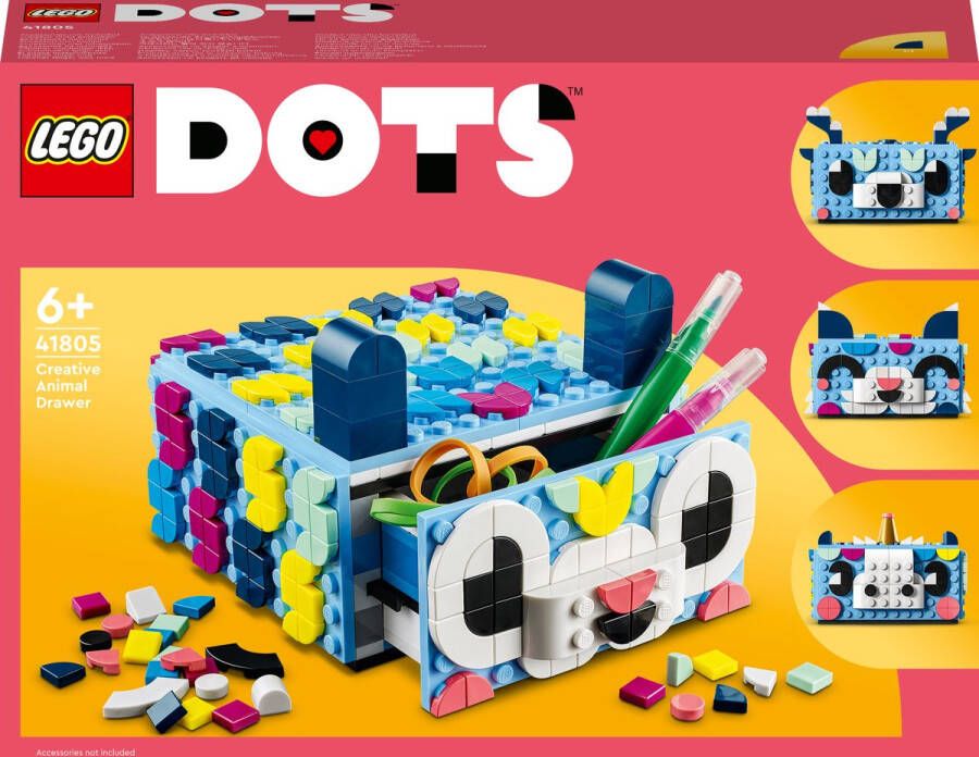 LEGO DOTS Creatief dierenlaatje Knutselset 41805