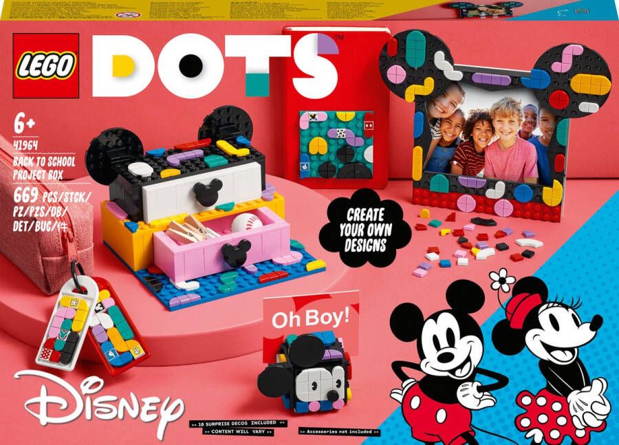 LEGO DOTS Mickey Mouse & Minnie Mouse: Terug naar school 41964