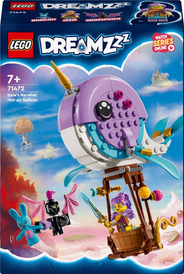 LEGO 71472 DREAMZzz Izzie's narwal-luchtballon Speelgoed