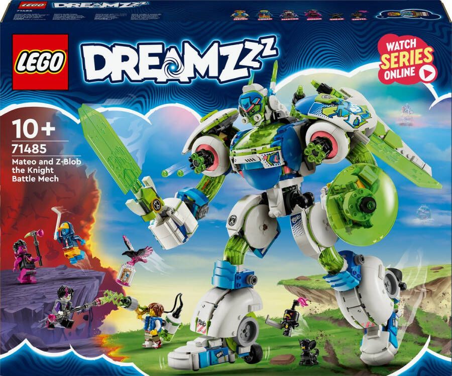 LEGO DREAMZzz 2-in-1 Mateo en Z-Blob de riddermecha Robot Speelgoed Bouwpakket voor Kinderen 71485