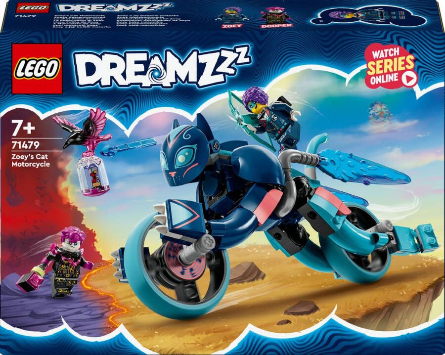 LEGO DREAMZzz 2-in-1 Zoey's kattenmotor Motor Speelgoed voor Kinderen 71479 DREAMZzz