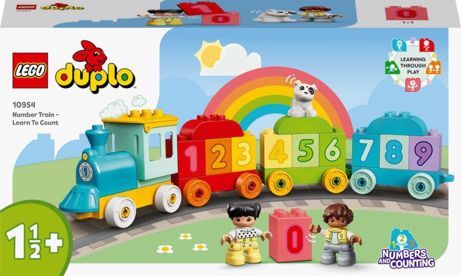 LEGO 10954 DUPLO De getallentrein Leer tellen Educatieve spellen 1 5 jaar cadeau voor babyspeelgoed OF leerset
