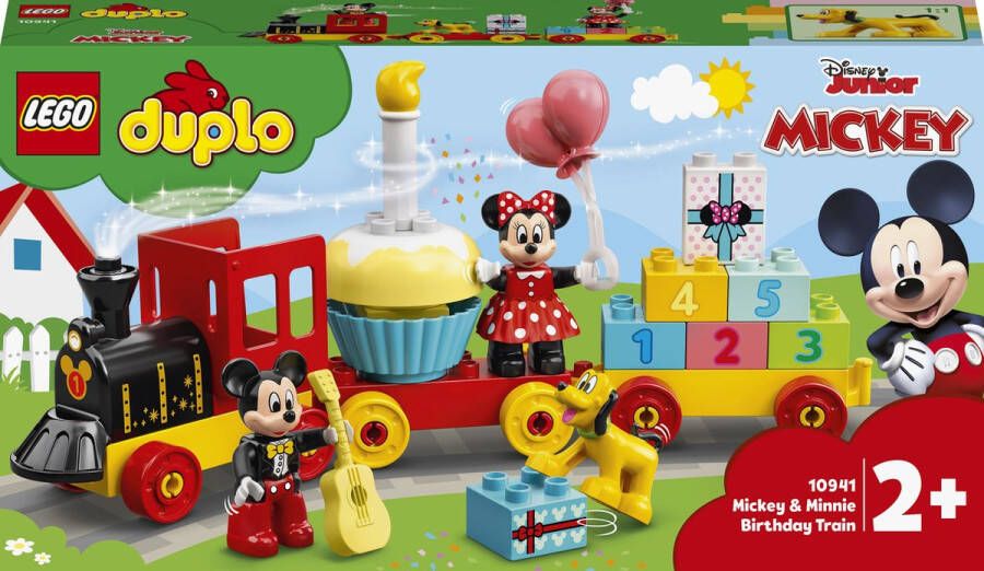 LEGO DUPLO Mickey & Minnie Verjaardagstrein Bouwbaar Speelgoed voor Peuters 10941