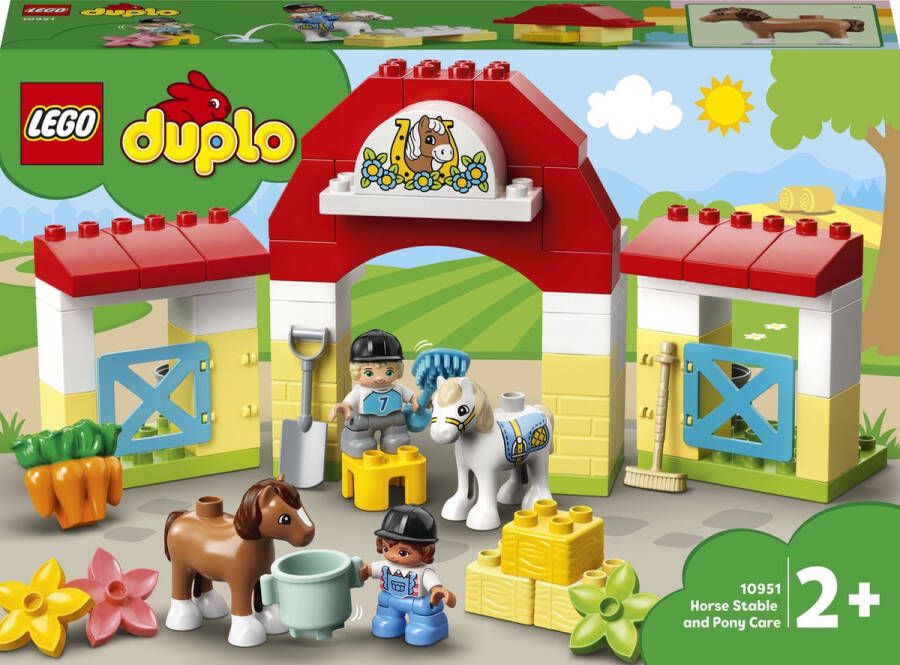 LEGO DUPLO Paardenstal en pony&apos;s verzorgen 10951