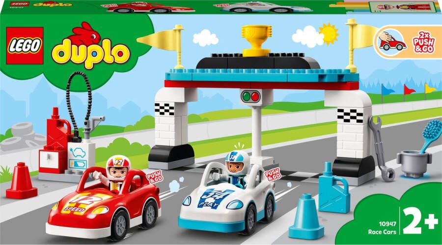 LEGO DUPLO Town Racewagens Speelgoed voor Peuters